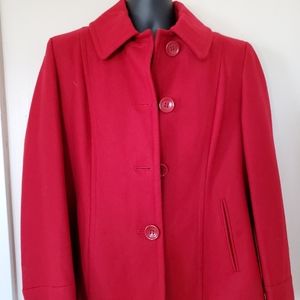 Red dress coat